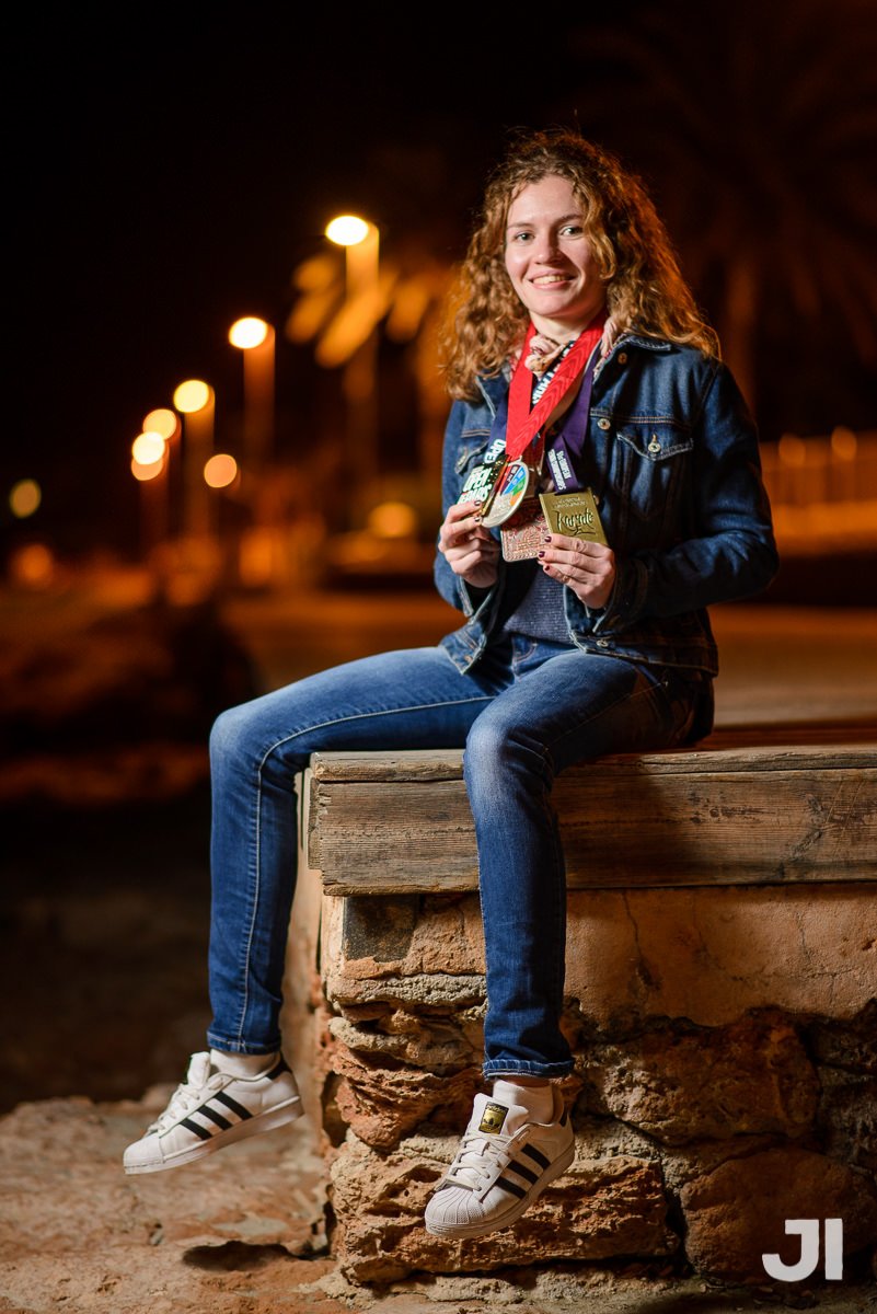 Cristina Ferrer en un retrato nocturno